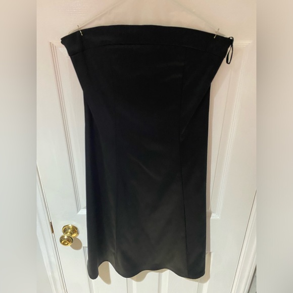 Girl Friday black strapless zip up dress size 10 - Picture 1 of 5
